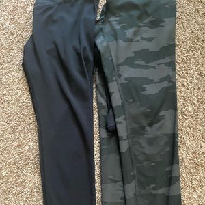 Black and Camo Maternity Leggings